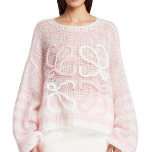Loewe Anagram Pink Sweater